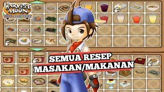 resep masakan harvest moon hero of leaf valley|Resep [ HM HoLV ] .